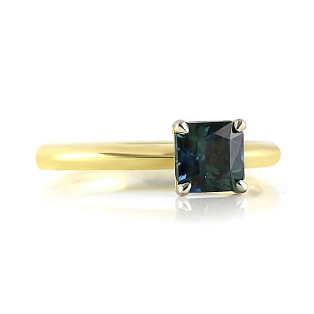 Princess Cut Sapphire Solitaire Ring