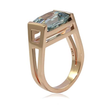 Custom-made-aquamarine-rose-gold-modern-ring-bentley-de-lisle