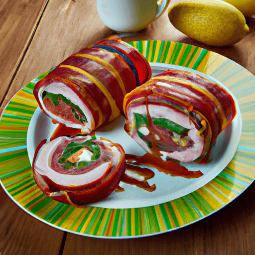 Smoky Bacon-Wrapped Stuffed Meatloaf
