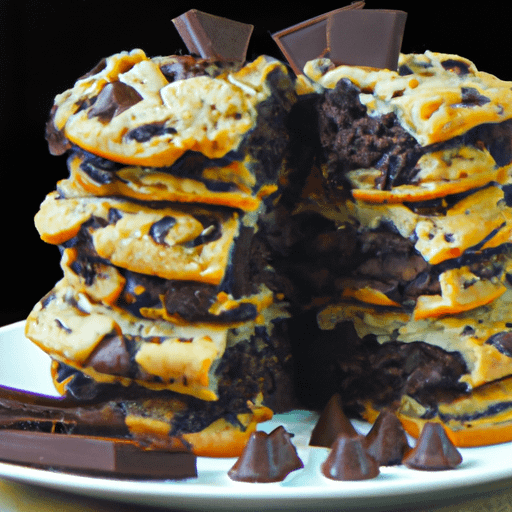 Double Layer Chocolate Chip Cookie Cake
